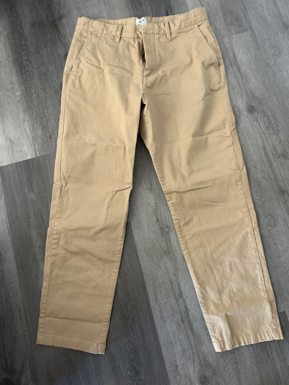 H&M Men's Khaki Straight Chinos - Light Tan